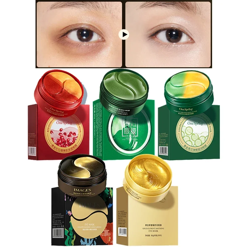 

60Pcs=30Pairs Eye Mask Anti Wrinkle Anti Aging Remove Dark Circle Moisturizing Eye Patches Korean Skin Care Products