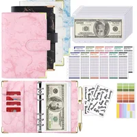 New Budget Plan Notebook A6 Cash Envelope Saving Money 6 Holes Binder for Financial Management A6 Loose-leaf Notebook Binder 1