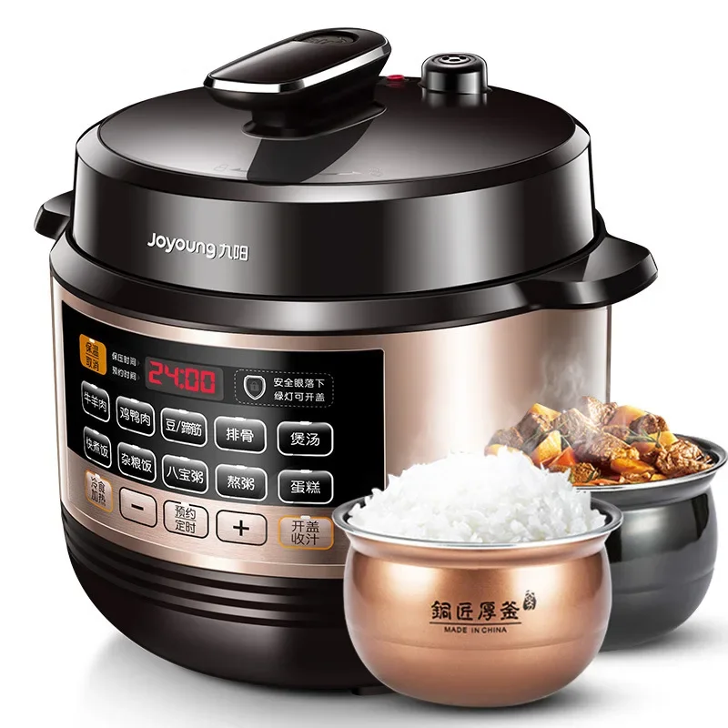 Joyoung Electric Pressure Cooker Household 6L Large Capacity Intelligent Multi-function Rice Cooker Electric