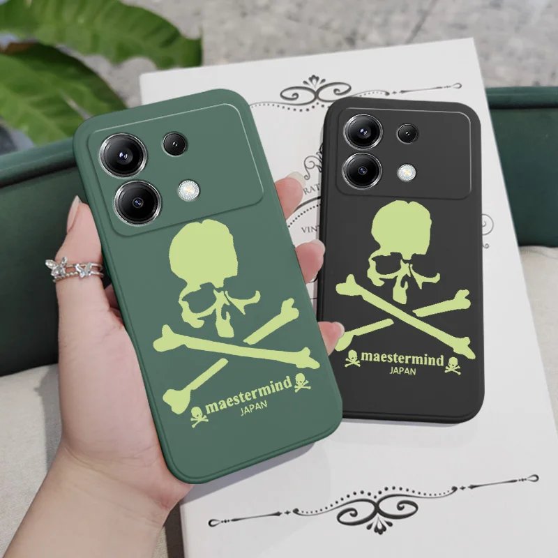 Luminous Skull Design Silicone Phone Case