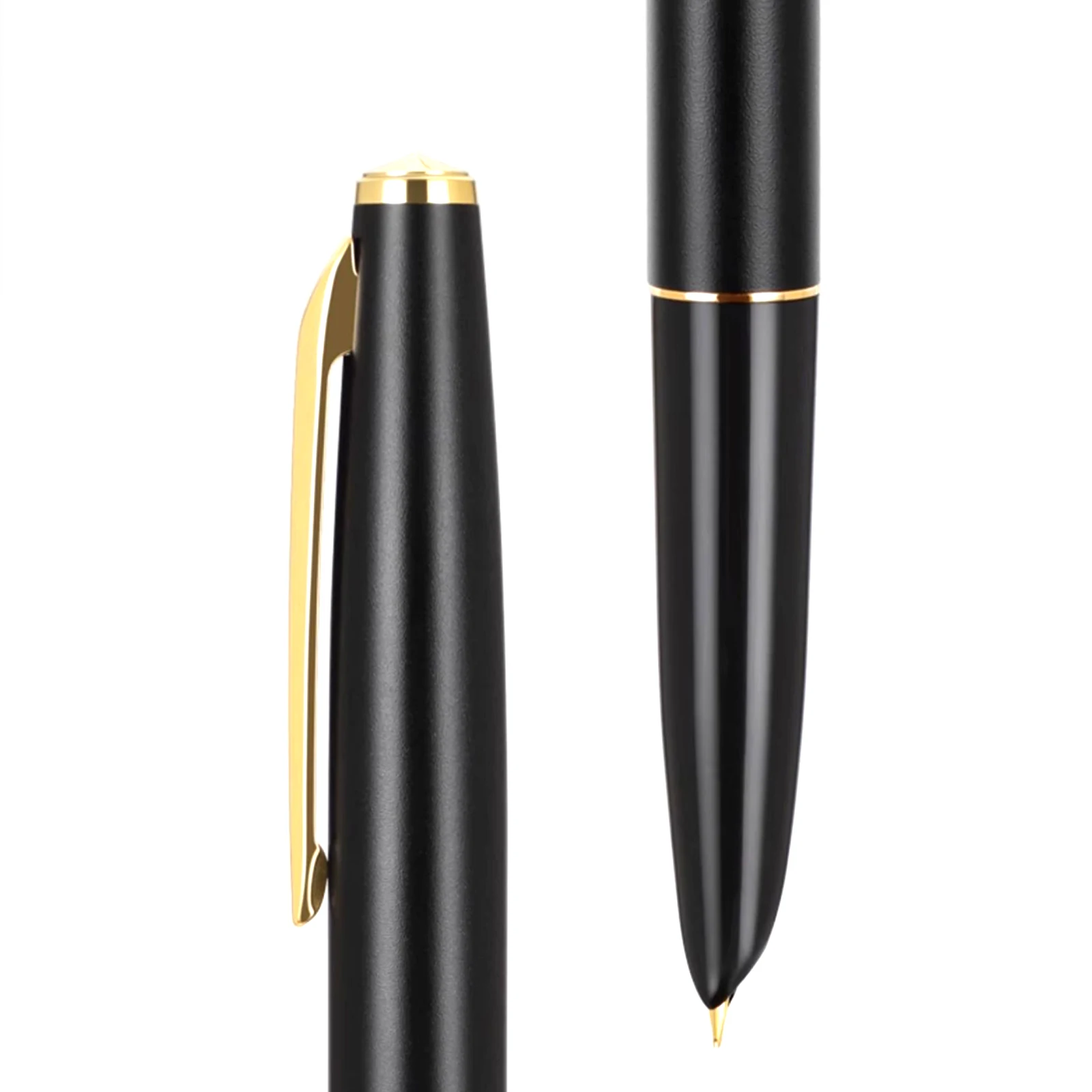 JINHAO 911 fountain pen Iridium EF Nib Rotating Inking Gold Silver clip School office Supplies Writing ink pens stationery gifts 5