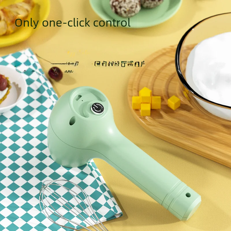 Mini Wireless Electric Egg Beater Handheld Multi-function Milk Frother Cream Coffee Automatic Whisk Base All Places Modern