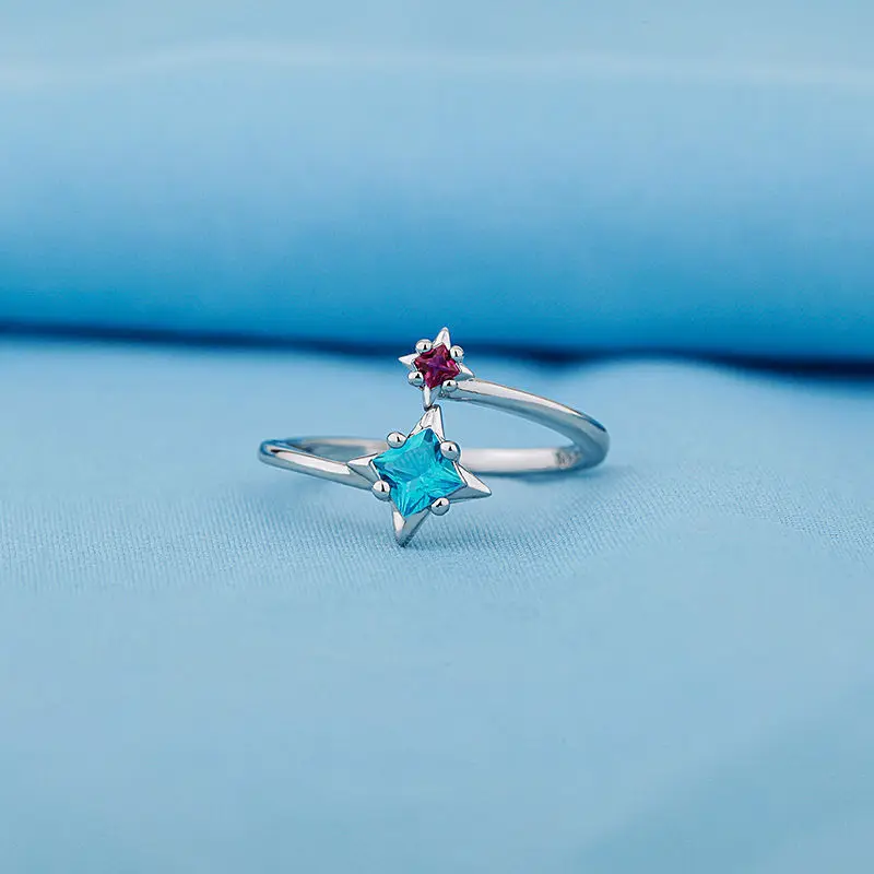 Your Name Anime Ring Gemstones Crystal Meteor Lovers Adjustable Size Ring Fashion Jewelry Cosplay Xmas Gift Wholesale 3