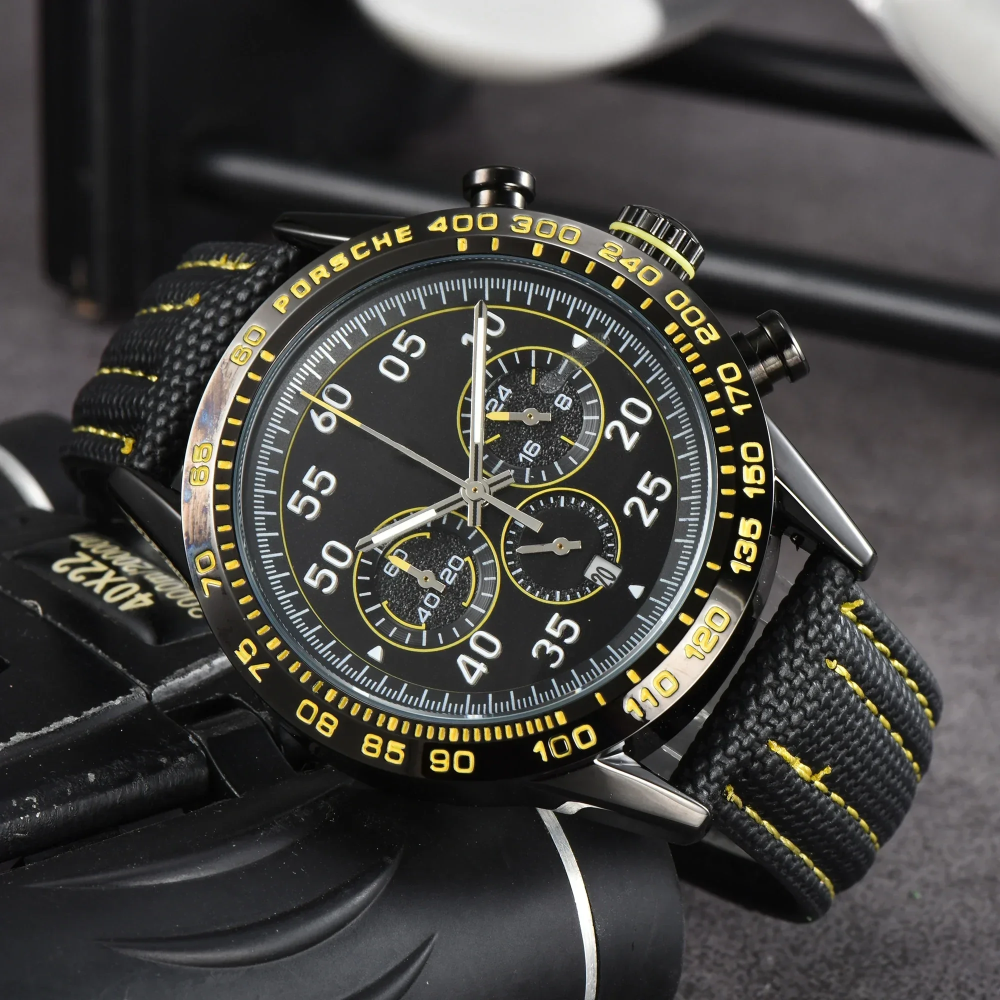 

Top Men Watch Carrera TAG Original Luxury Brand Wristwatch Orange Racing Design Movement Chronograph Brand Male Watches
