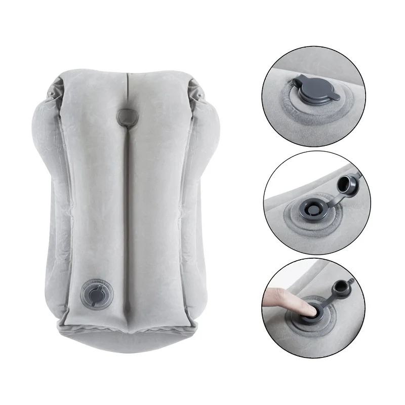 Inflatable Travel Pillow Portable Cushion Neck Pillow Travel Pillow Cushion Padding for Airplane Car Office Neck Nap Pillows 3