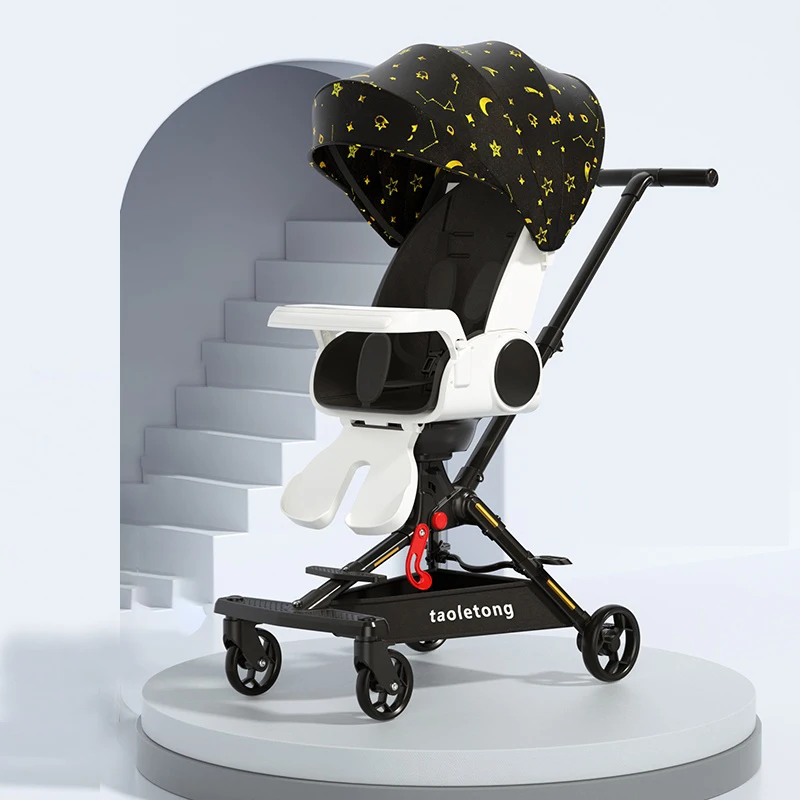 Baby Stroller Can Sit and Lie Down Two-way High Landscape Folding Baby Walking Stroller Ultra-lightweight
