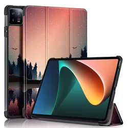 Magnetic TriFold Stand PU Leather Smart Tablet Case Cover for Poco Pad X1 11.2inch (HH)