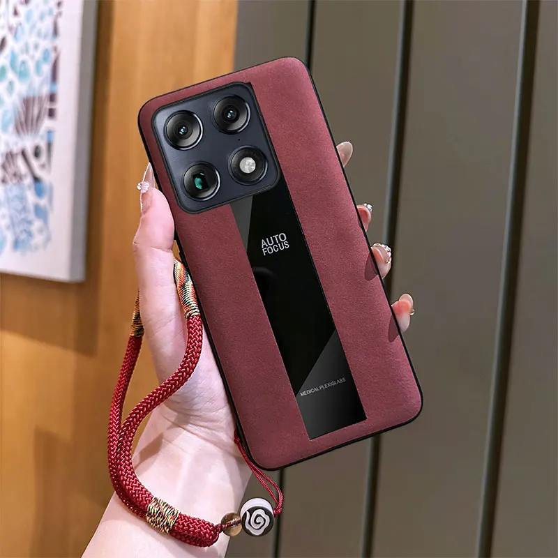 Sheepskin PU Leather Retro Cloud Pattern Case with Hand Rope - Air Pro Ultra Edition