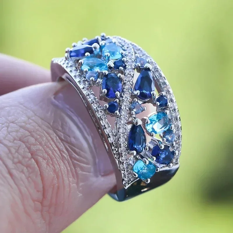 Ring Women Engagement Wedding Jewelry Stone Crystal Zircon finger ring wedding rings wedding ring