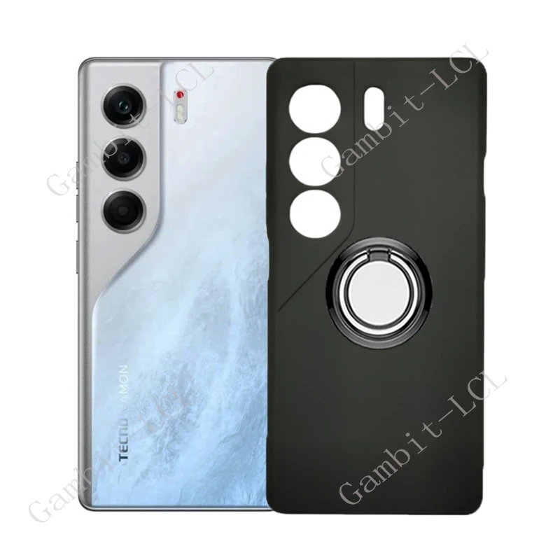 Universal Back Ring Holder Bracket TPU Soft Phone Case Cover