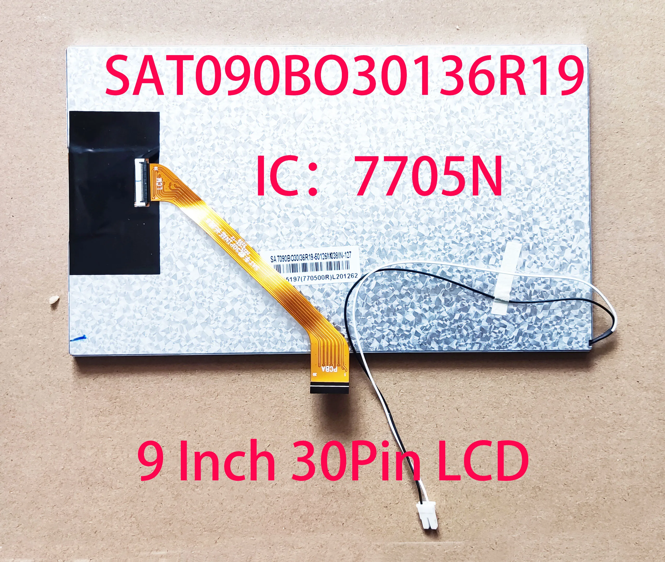 Monitor Ips com Sensor Digitalizador Conjunto de Exibição Polegada Sat090bo30136r19 Ic7705n 30pin 210×126 mm 720×1280 Lcd 2.5d