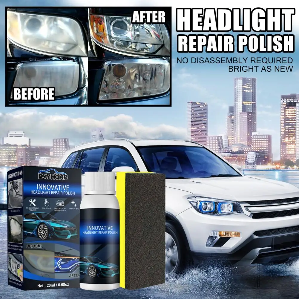Effective Car Coating Yellowing Scratch Removal Lamp Repair Fluid Safe Lamp Repairing Agent Long Lasting for Vehicle