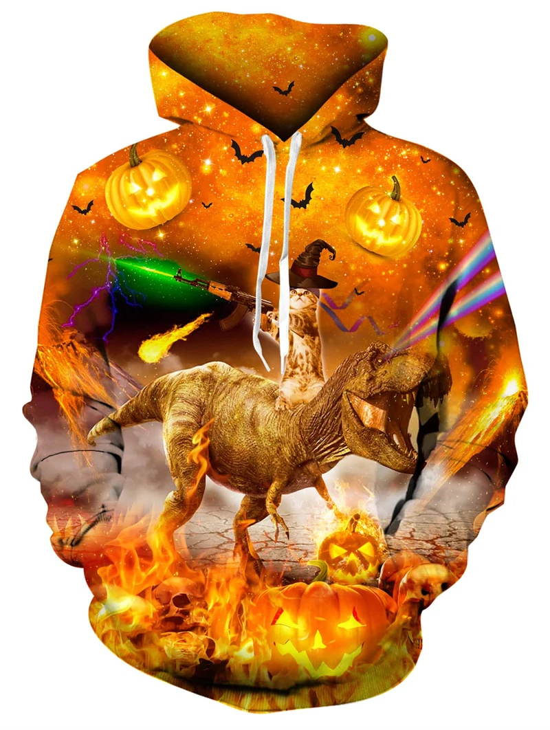 thumbnail image 1 of Nueva sudadera con capucha unisex estampada con estampado novedoso en 3D, sudadera con capucha y bolsillo, ropa de calle holgada y cómoda, 1 of 4