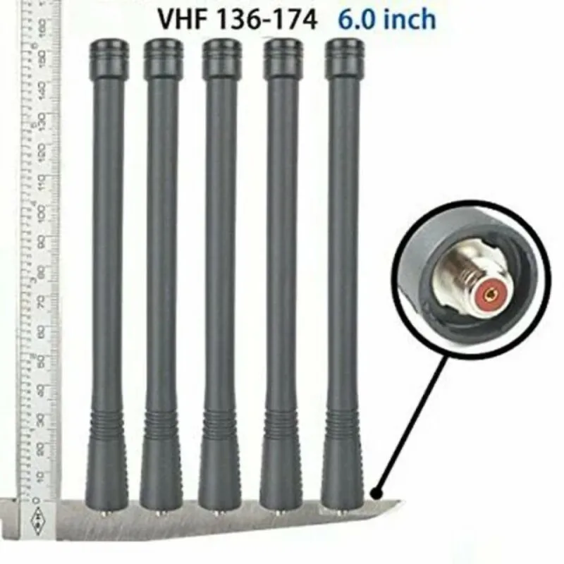5 Pz/Lotto Antenna Vhf Nad6567 136-174Mhz Per Radio Motorola Xts2500 Xts3000 Xts3500 Xts5000 Ht1000 Mts2000 Walkie Talkie