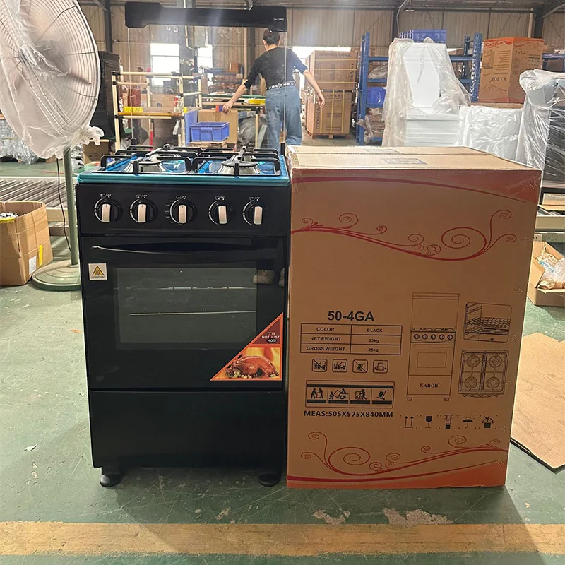 60L Four-Burner Gas Range with Built-in Oven Freestanding Gas Range Upright Oven Enameled Burner Racks Gas Oven(Customized) 3