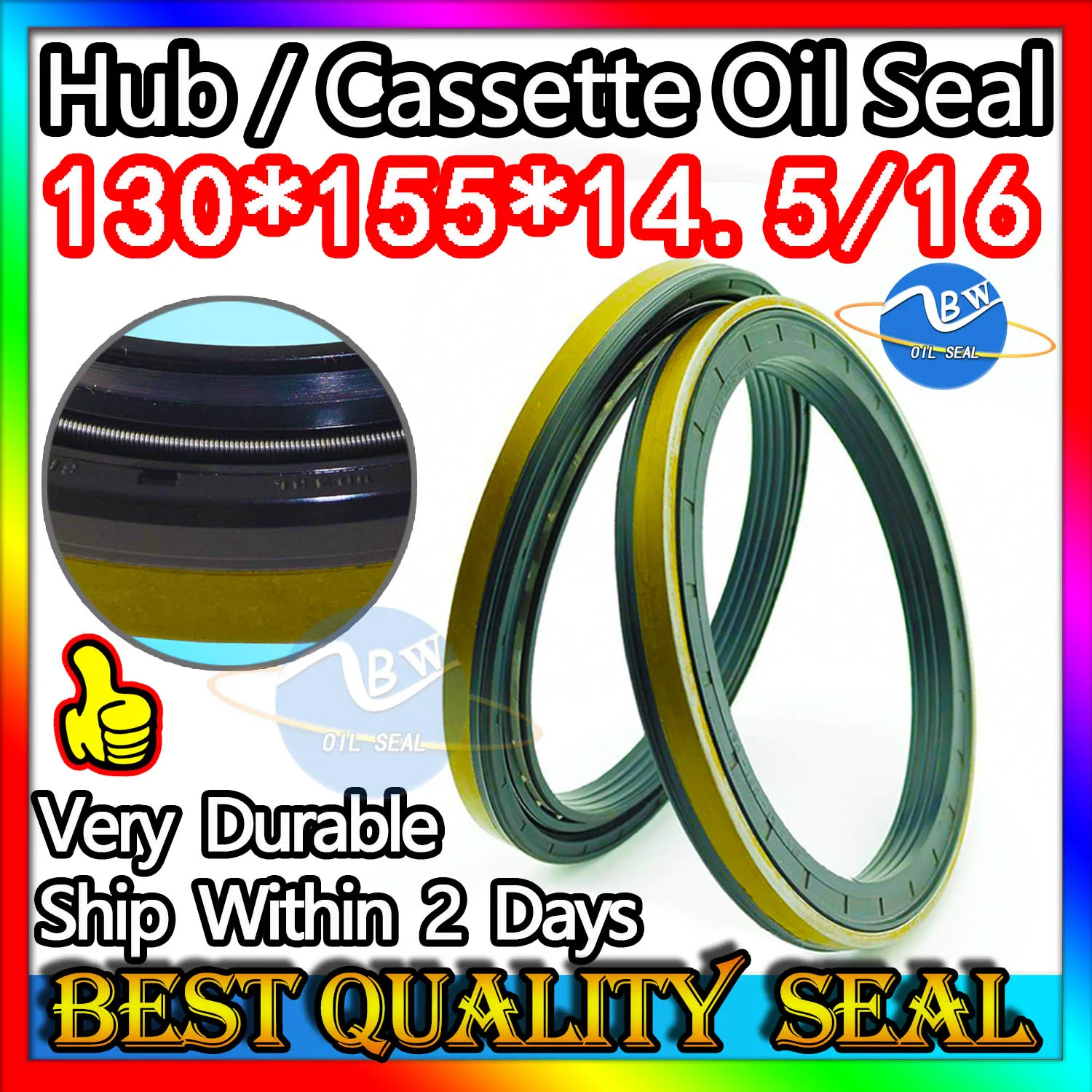 

Cassette Oil Seal 130*155*14.5/16 Hub Oil Sealing For Tractor Cat 130X155X14.5/16 Corteco Accessories High Pressure Pipe Mend