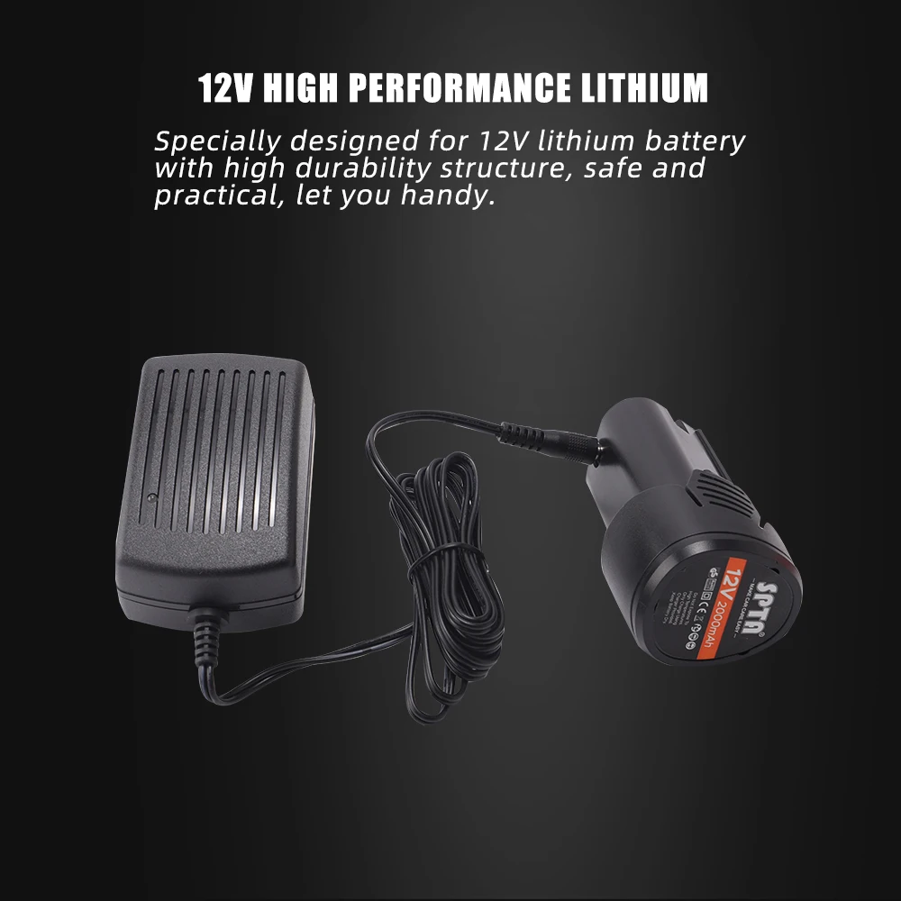 SPTA Battery Charger For 12V Cordless Car Polisher Dual Action Waxing Machine LD601