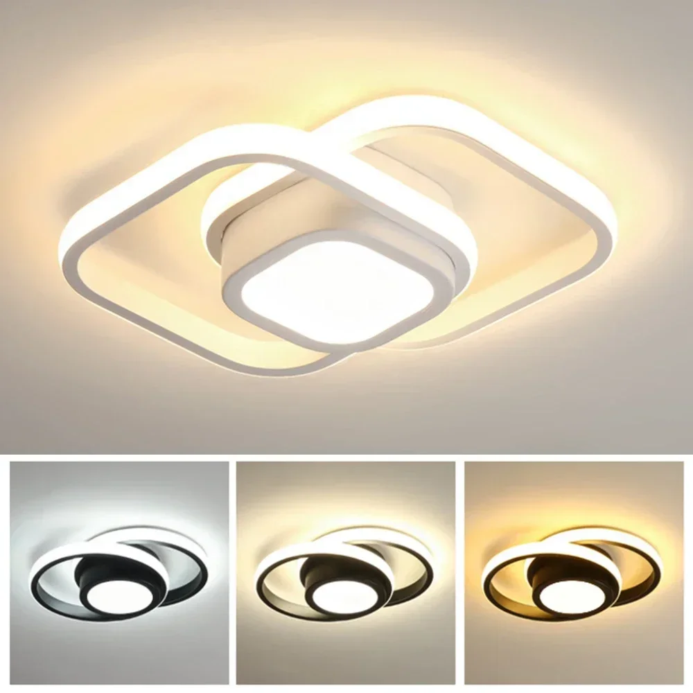LED Ceiling Light 3 Light Color Modern Dimmable For Bedroom Dining Room Living Room