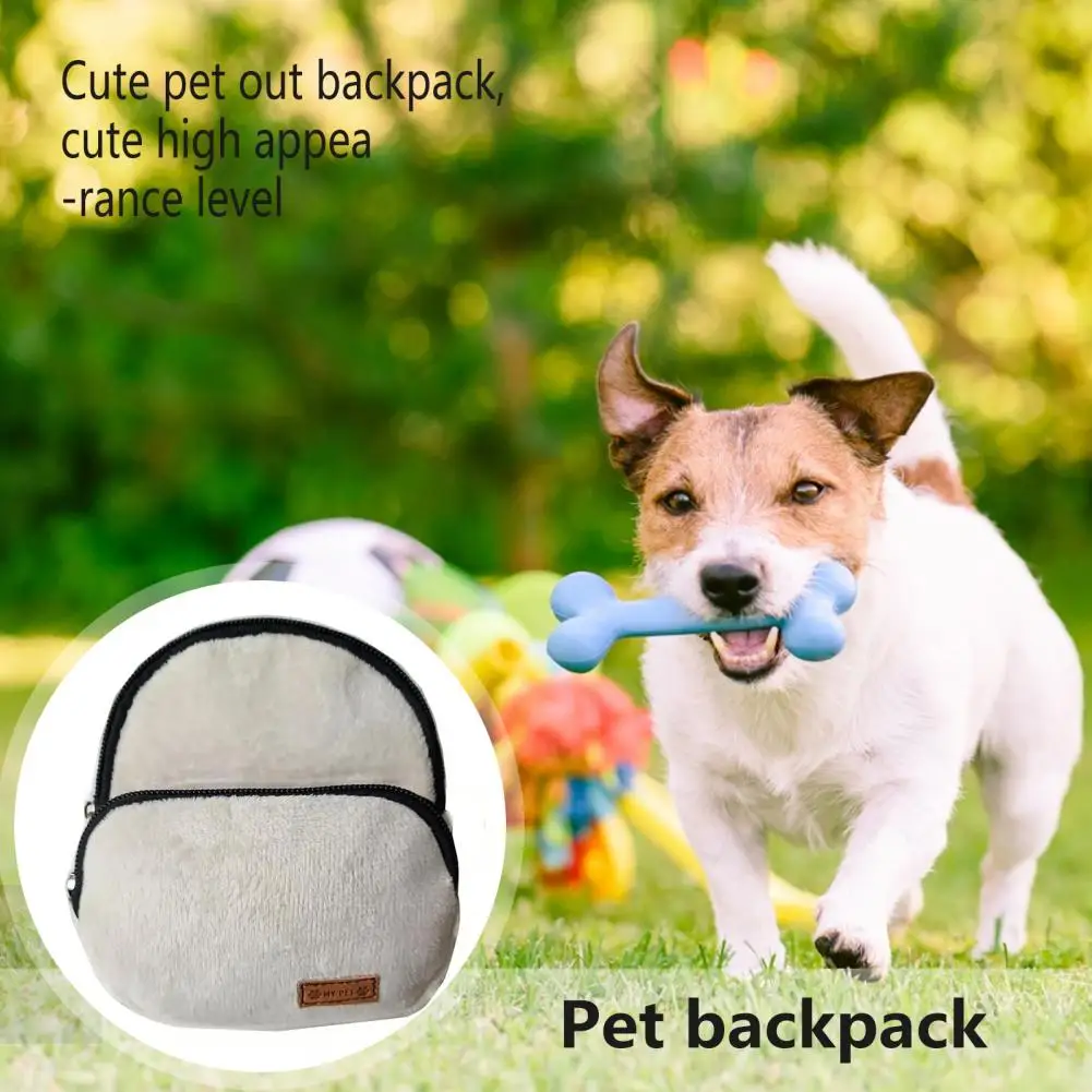 

Lightweight Pet Backpack Zipper Closure Pet Backpack Compact Dog Harness Backpack Adjustable Quick Release Mini Size for Outdoor
