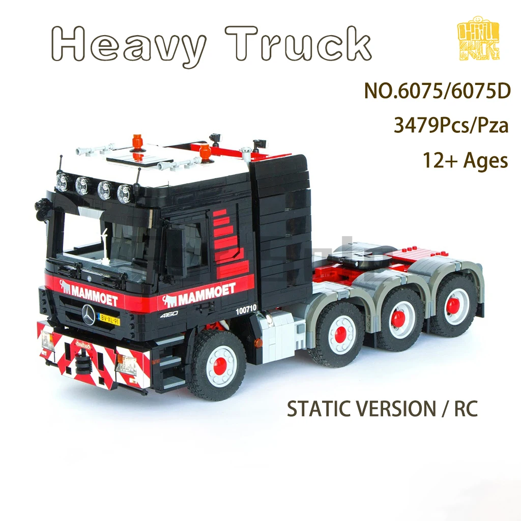 Moc 6074 Heavy Truck 4165 Color Matching Model With PDF Drawings