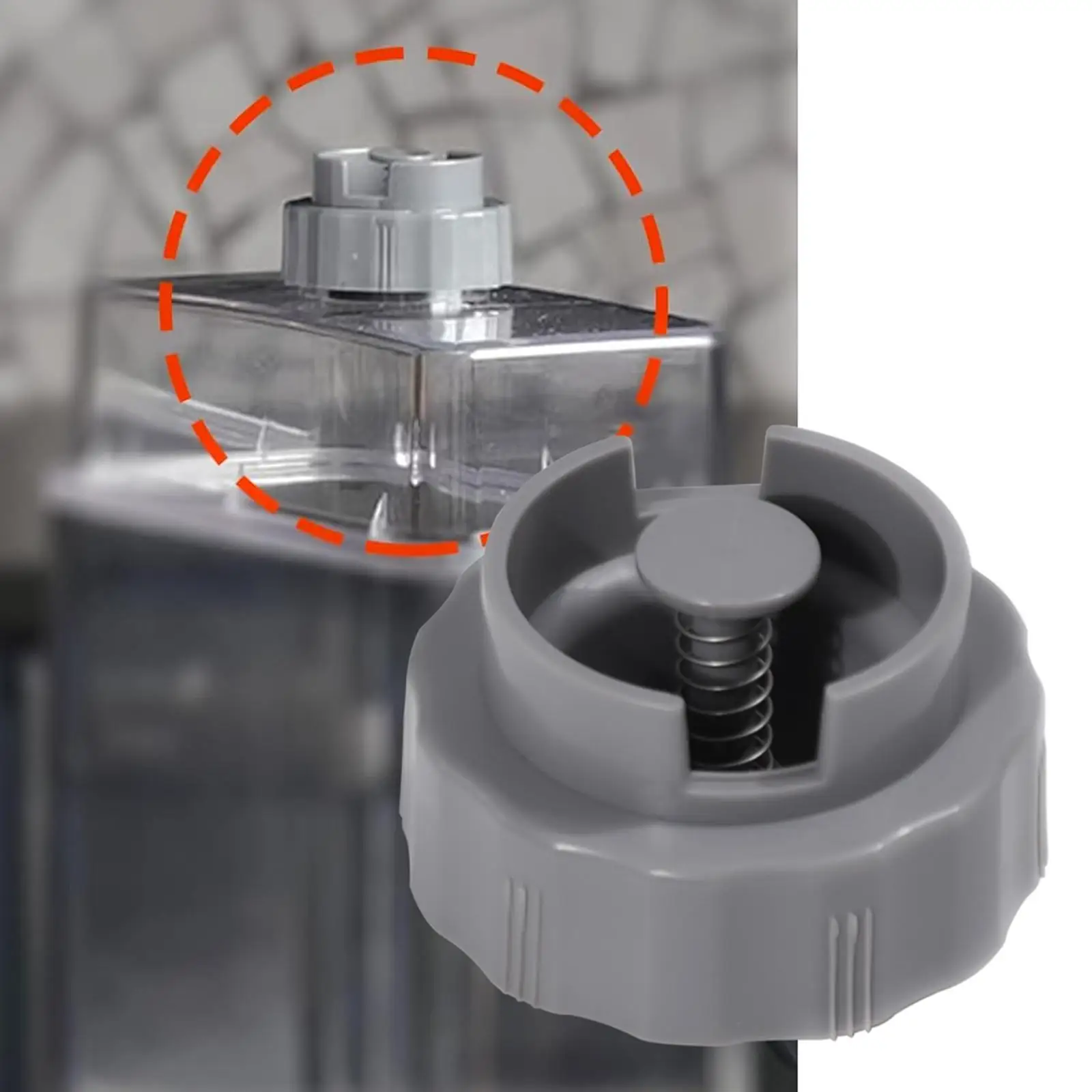 Ice Maker Water Tank Cap Valve Assembly for Ice Machine Avoild Leakage Maker Part Replacement for Party Kitchen Office Home
