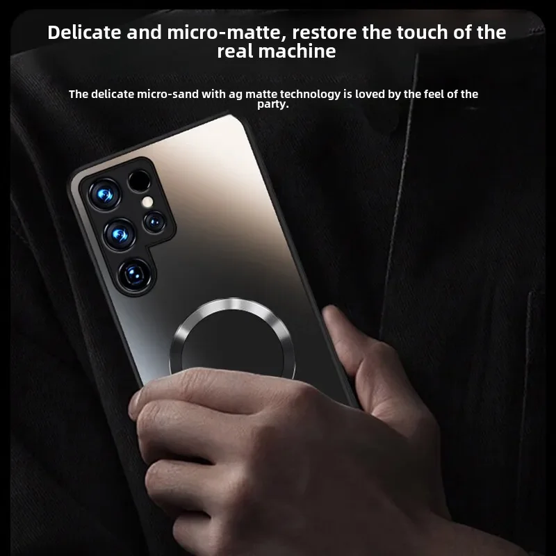 Universal Matte Protective Case with Ultra-Thin Magnetic Charging and Anti-Drop Protection
