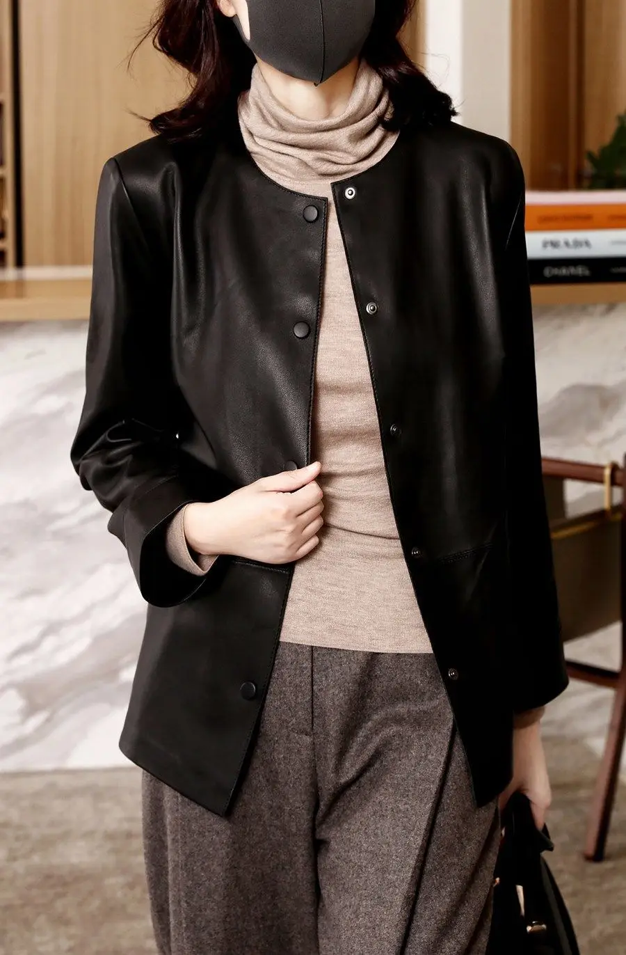 L leather fashion store, PU leather coat, men leather jackets, leather bags and handbags, glove, wallet, suit, backpacks, leather clothes for child, kids