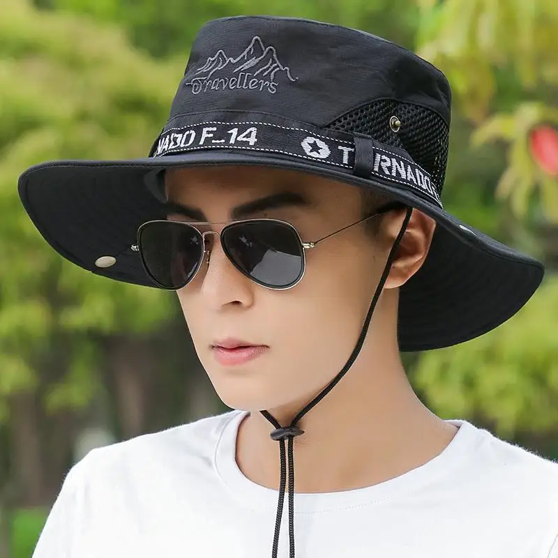 NIXHIT Sunscreen Men\'s Cap Summer Foldable Breathable Outdoor Sports Travel Camping Hiking Climbing Fishing Sun Bucket Hat X022
