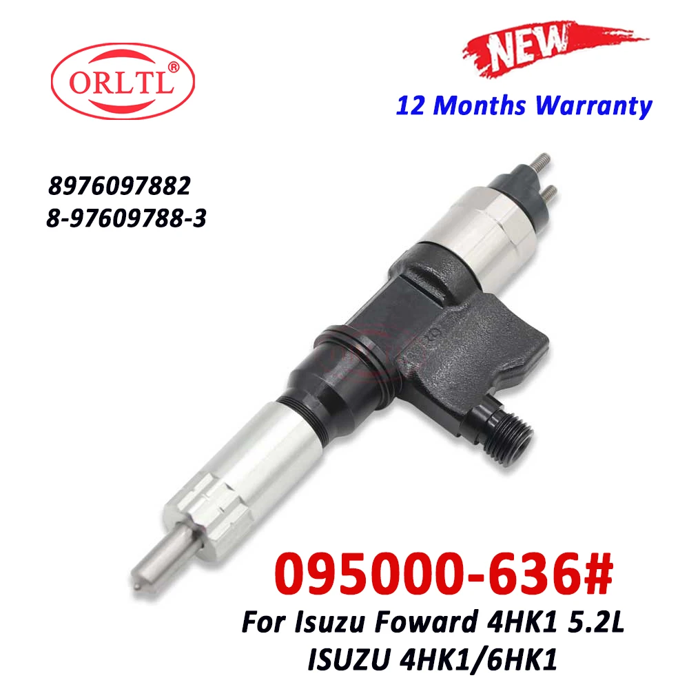 

ORLTL 095000-6360 Auto Diesel Fuel Injector 8976097882 095000-6364 Common Rail Accessory Injector 095000 6366 For ISUZU 4HK1/6HK
