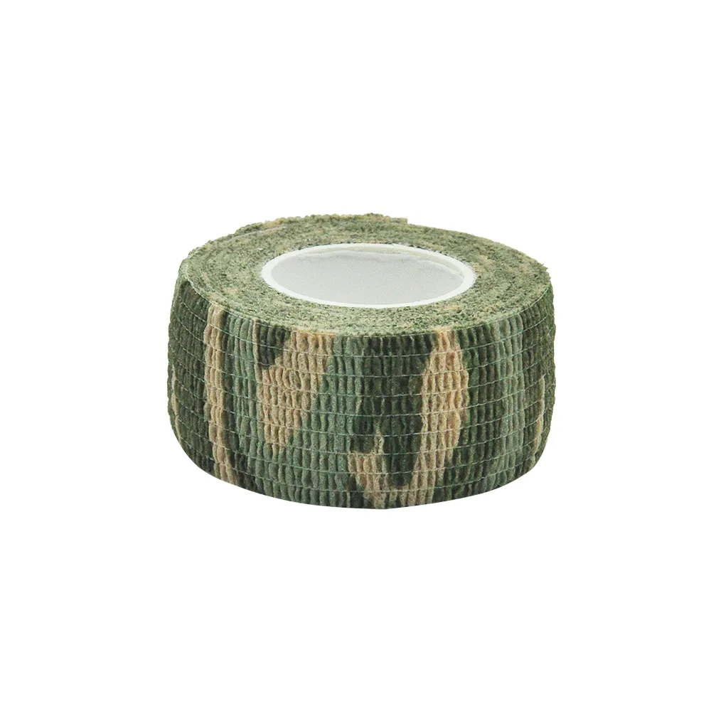 Forest Camouflage Elastic Wrap Tape Hunt Disguise Elastoplast Self Adhesive Sports Protector Knee Finger Athletic Bandage sports self adhesive bandages