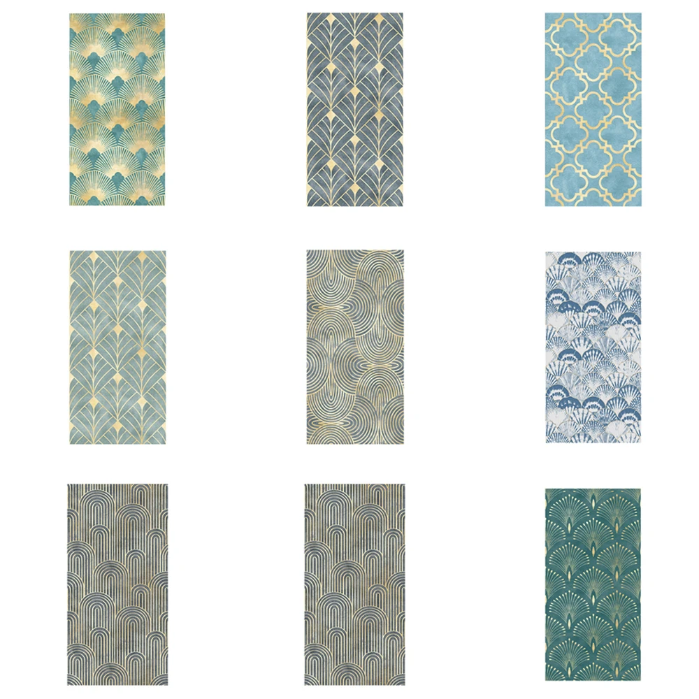 Wallpaper Self Adhesive Blue Geometric Self Adhesive Wall Papers Home