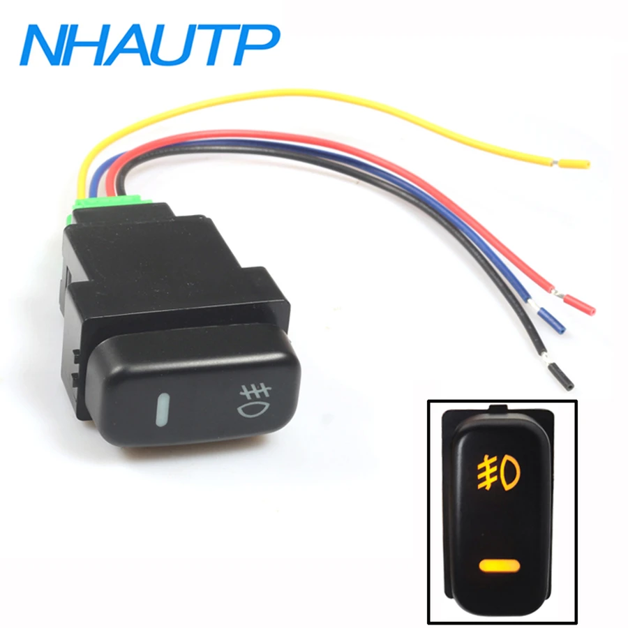 Nhautp 1pcs 4 Wires Car Fog Light Switch For Mitsubishi Pajero Triton Asx Lancer 5 Pin Onoff