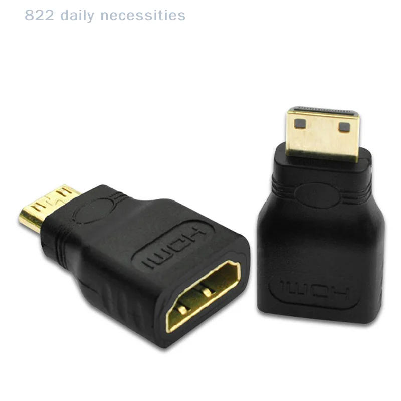 편리한 미니 hdmi-hdmi 어댑터 hdtv 플랫용 금도금 남성-여성 변환기