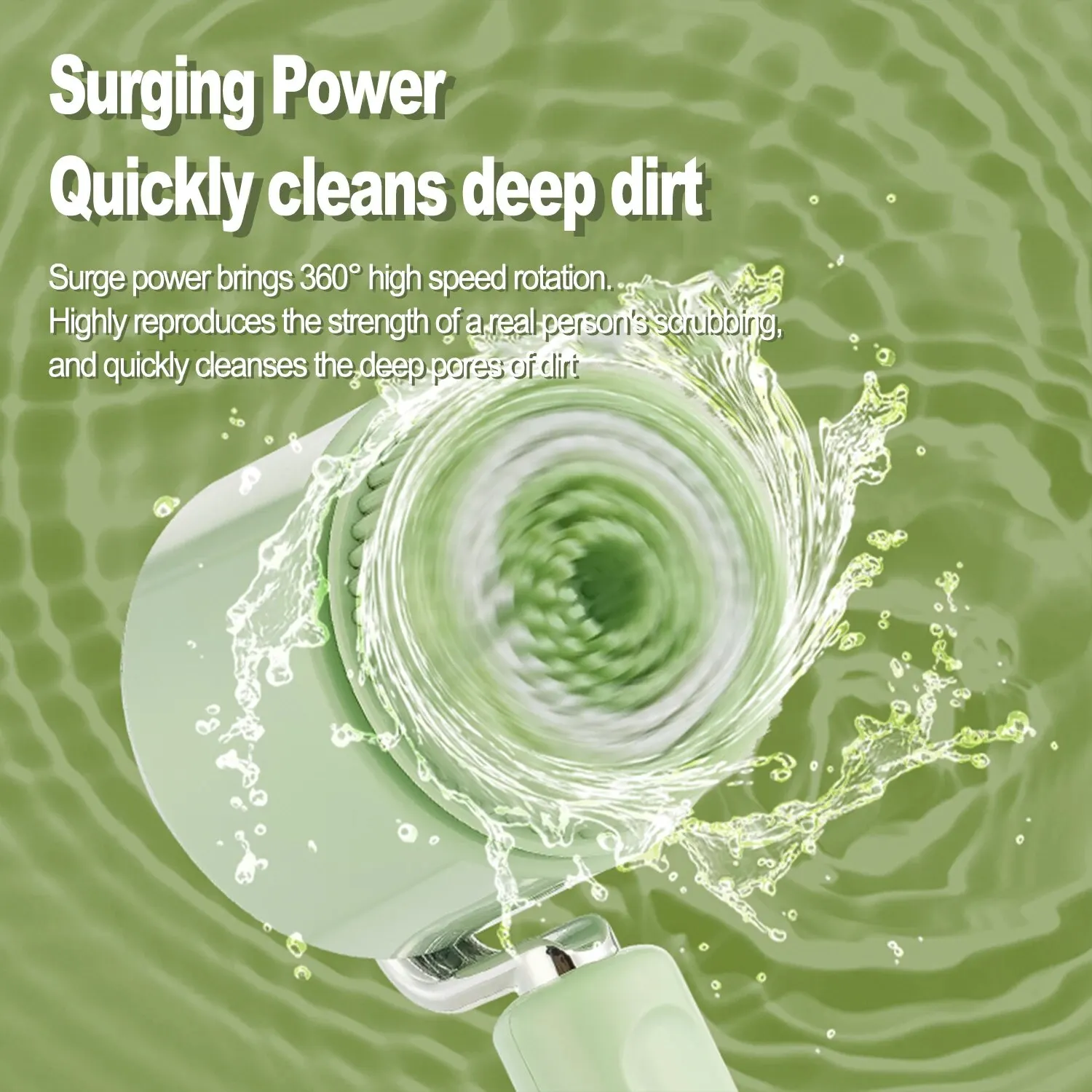 Premium Bath Brush Multifunctional Electric Brush 360&deg; Auto-rotating Waterproof 5 in 1 Bath for Shower Back Scrubbe