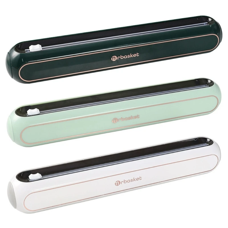 

Многоразовый пластиковый диспенсер для пищевой пленки, диспенсер для пищевой пленки с резаком, профессиональный резак для кухни