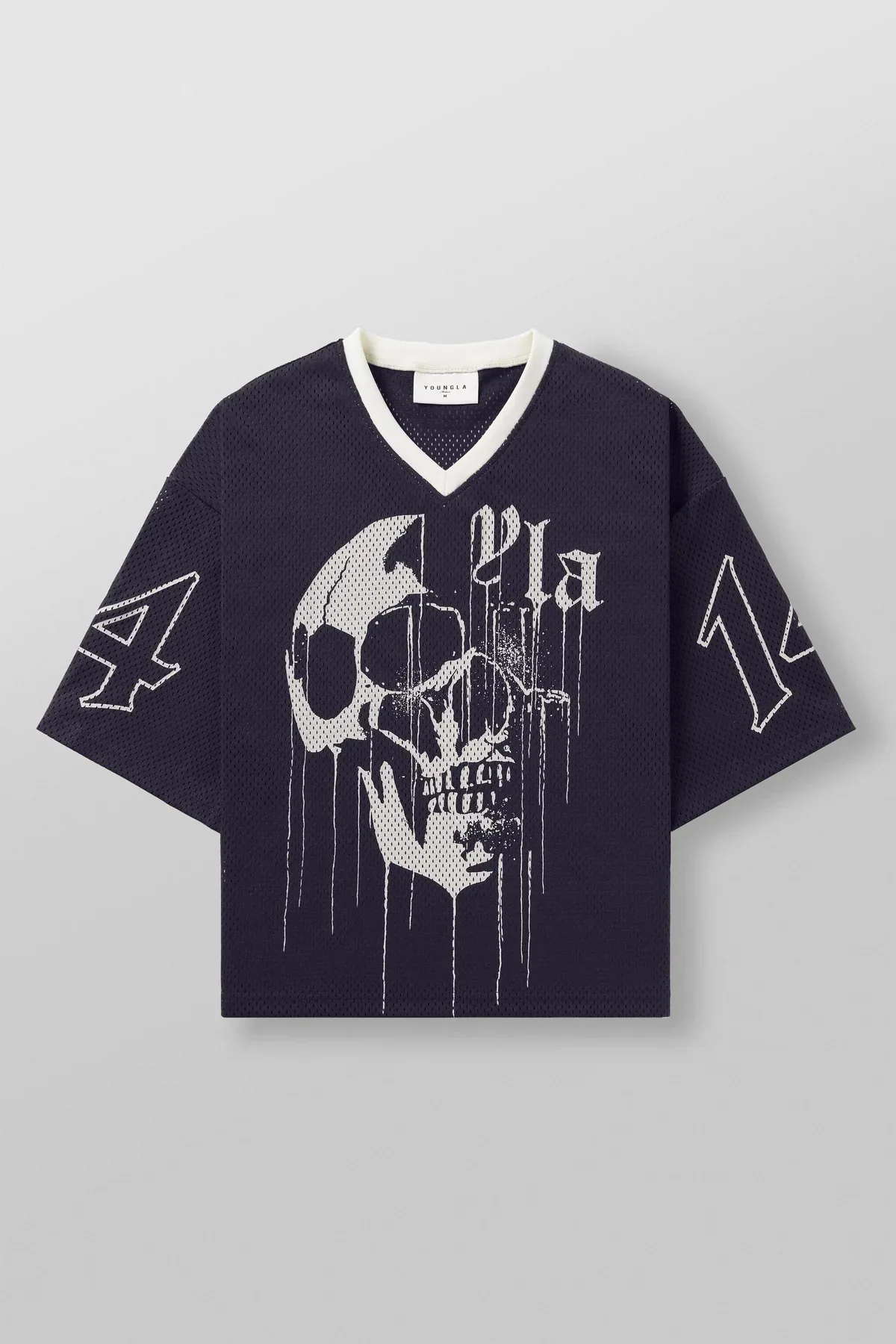 Young American tide brand oversized 2024 T-shirt men's exercise and fitness quick-drying breathable large printed short-sleeved 6