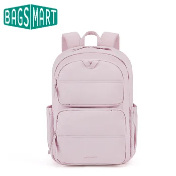 BAGSMART Laptop Backpack Large Capacity Women Casual Travel Bag College School Backpack For Boys Girls 1