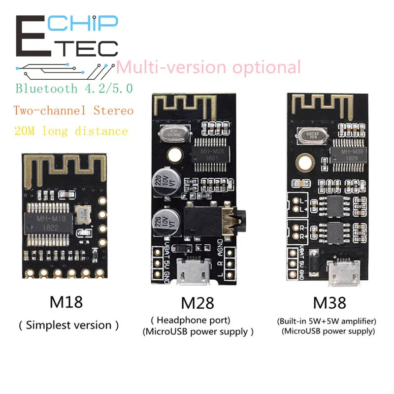 

MH-MX8 Wireless Bluetooth Audio Module 4.2 Stereo Lossless High Fidelity HIFI DIY Modification MP3 Decoder Board