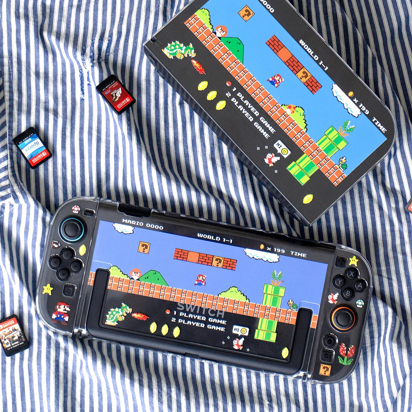 Nintendo Switch 2 Case Protection Cover Clear Kawaii Anime Dockable Protective Shell For Nintendo Switch 2 Controller JoyCon 1