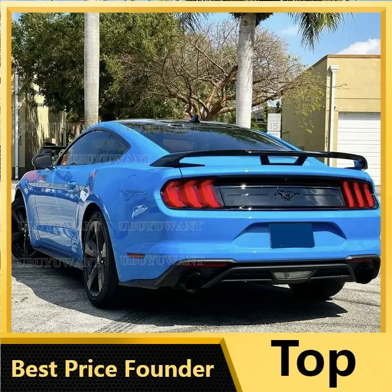 

ABS Plastic GT Style Matte Rear Trunk Spoiler Tail Wing For Ford Mustang S550 2015 2016 2017 2018 2019 2020 Car Accessories