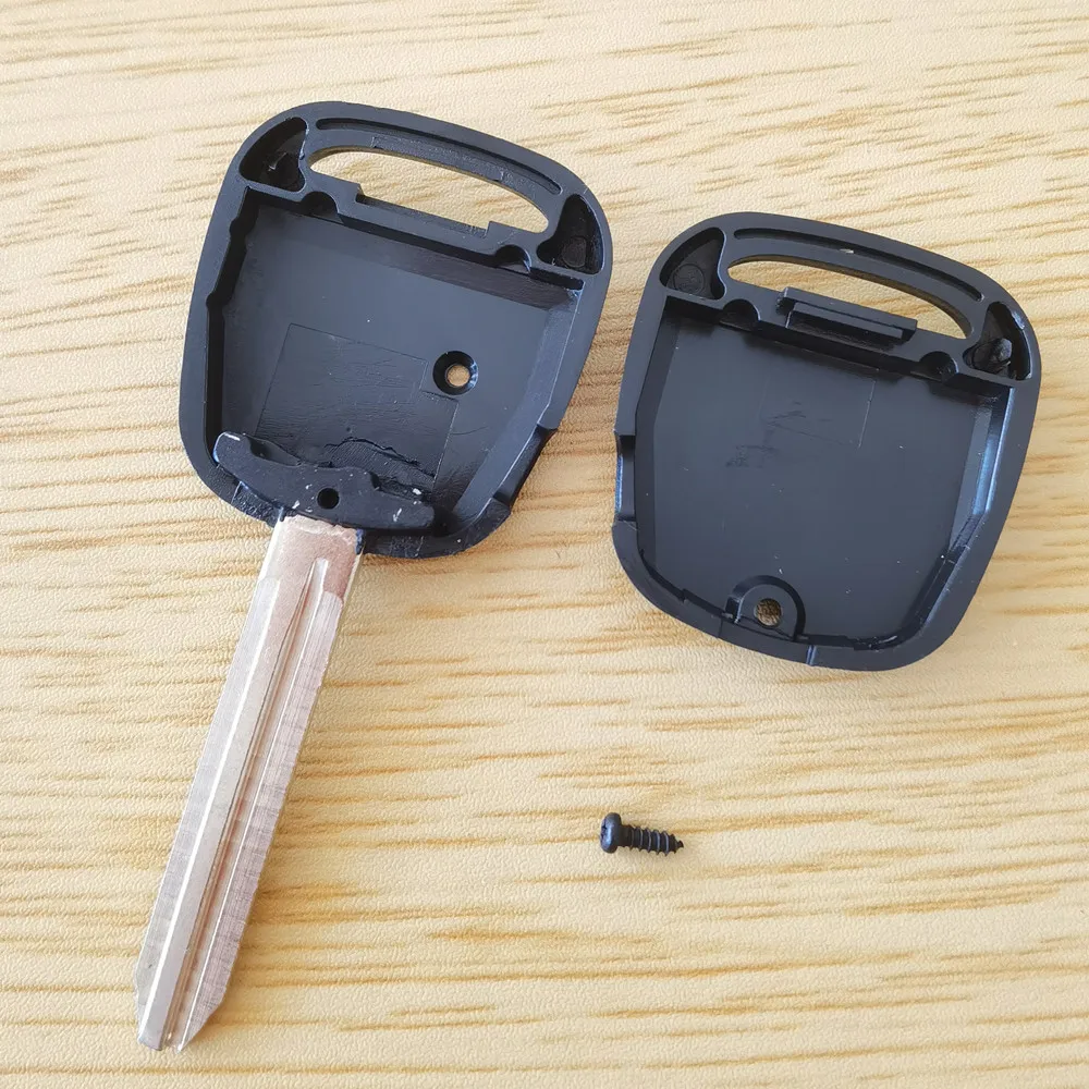 Side 1 Button Remote Key Shell Replacement for Toyota Remote Key with Uncut TOY43 Blade