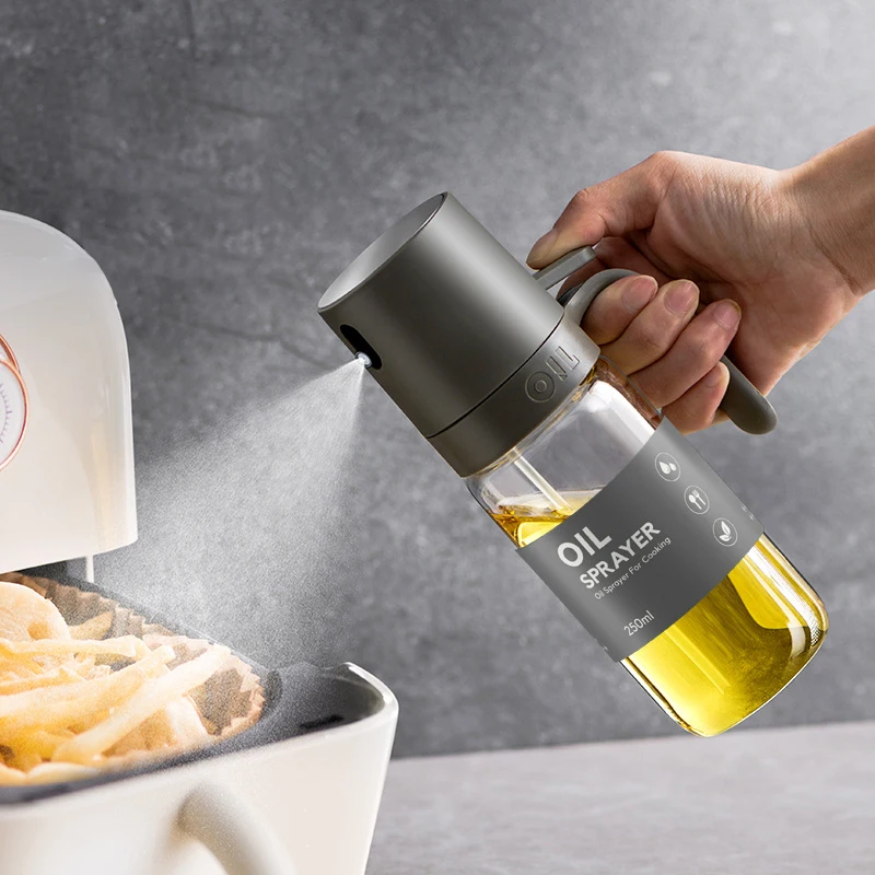 1 Pièce Pulvérisateur D'huile Pour La Cuisine, Bouteille Distributeur D'huile  D'olive 2 En 1 Pour La Cuisine, Bouteille D'huile En Verre De 17 Oz / 500  Ml Avec Buse Premium, Pulvérisateur D'huile