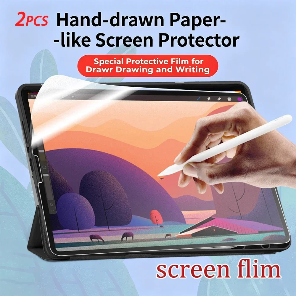 Matte Finish Screen Protector Film Set for Tablets - Enhanced Writing Experience