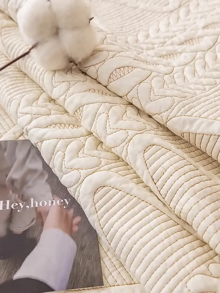 Washed Cotton Sofa Cushion Modern Seat Cushion Non-slip Jacquard Sofa Cover Homestay Four Seasons Universal Cover Cloth Towel 5