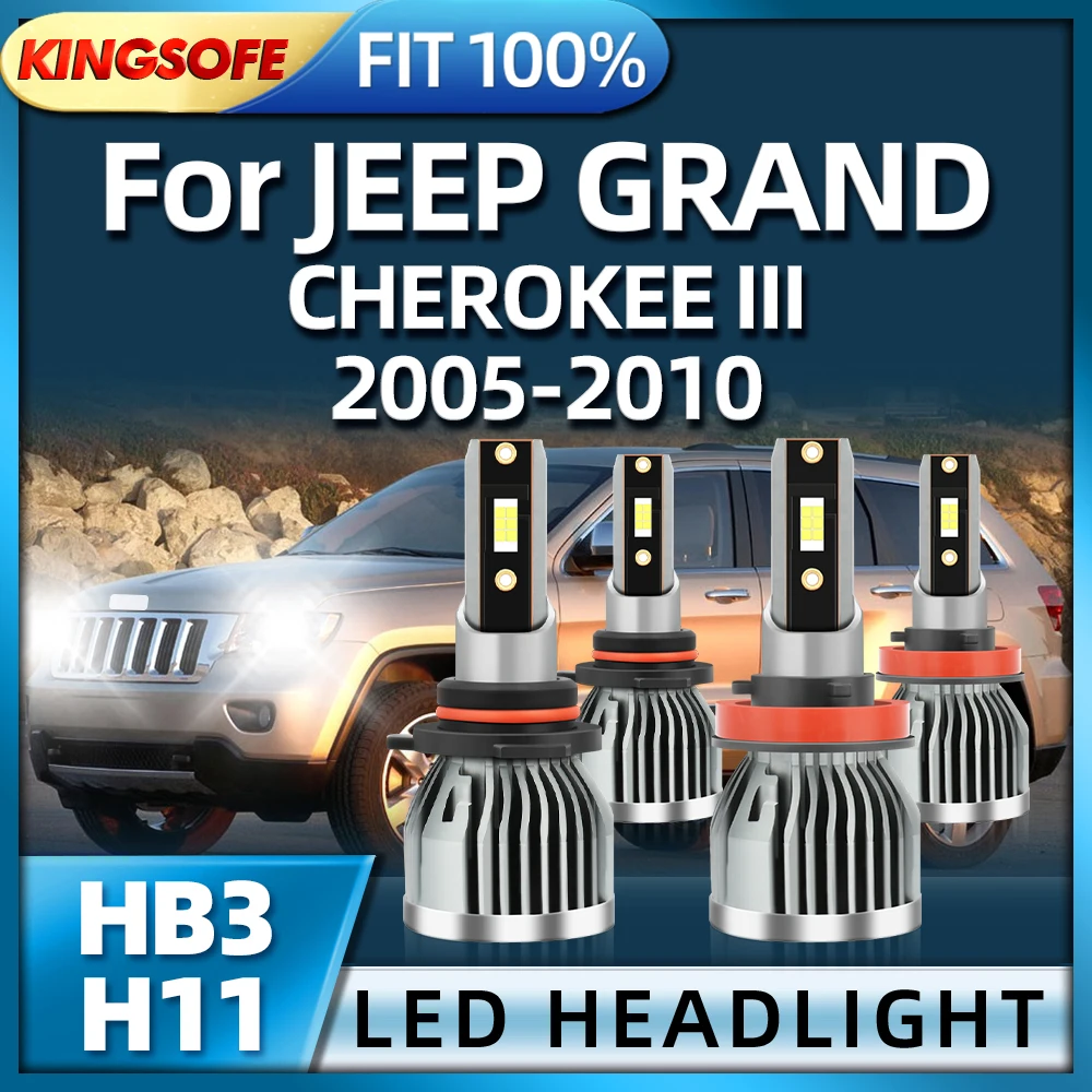 

Roadsun 110W Led 26000LM High Power Headlight 9005 Hb3 H11 Lamp For JEEP GRAND CHEROKEE III 2005 2006 2007 2008 2009 2010