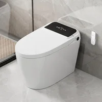Smart Toilet, Bidet Built In and Auto Open & Auto Close,Heated Seat, Warm Water and Dry, Wireless Remote Control, Toilet Smart 1