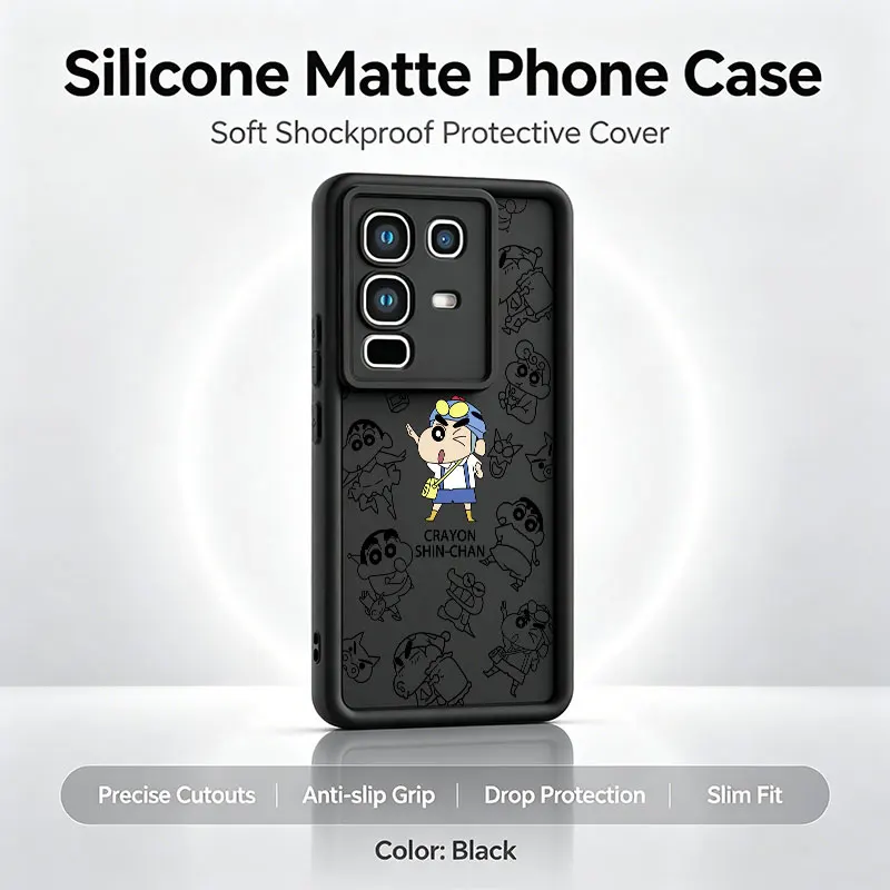 Adorable Shinchan Crayon Design Phone Case
