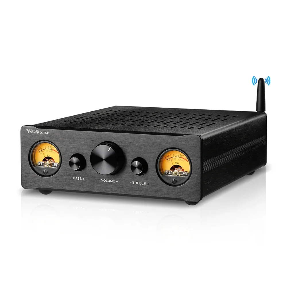 

TPA3255 Bluetooth Amplifier Power 300Wx2 VU Meter 2.0 Stereo HiFi Amplificador APTX-LL Speaker Amplifiers Home Audio Amp