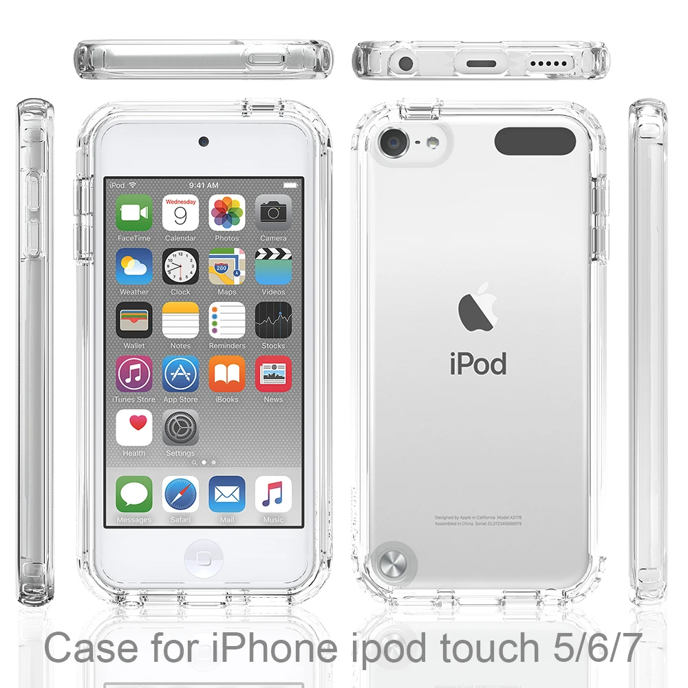 Dual Layer Shockproof Rugged Armor Case with Transparent Back