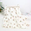 Baby  Organic Cotton Wrap Gauze Ruffle Baby Blanket Newborn Security Muslin Swaddle Blanket 6